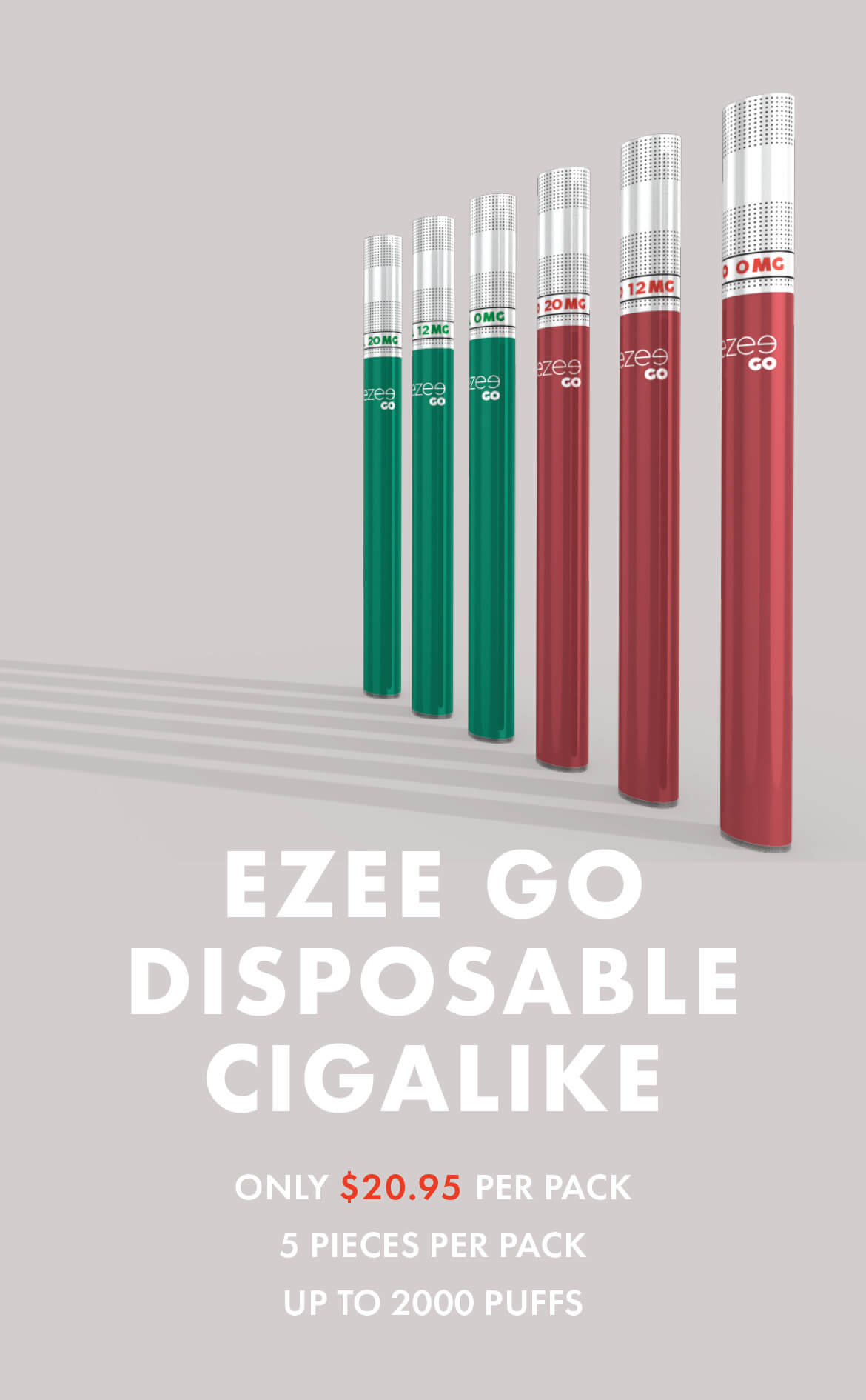 disposable vape pen cig a like resembles traditional smoking tobacco menthol nicotine and nicotine free soft tip