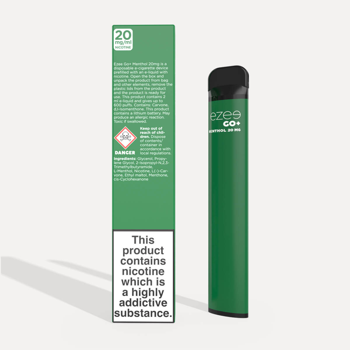 Ezee Go+ Disposable Vape Menthol 20mg