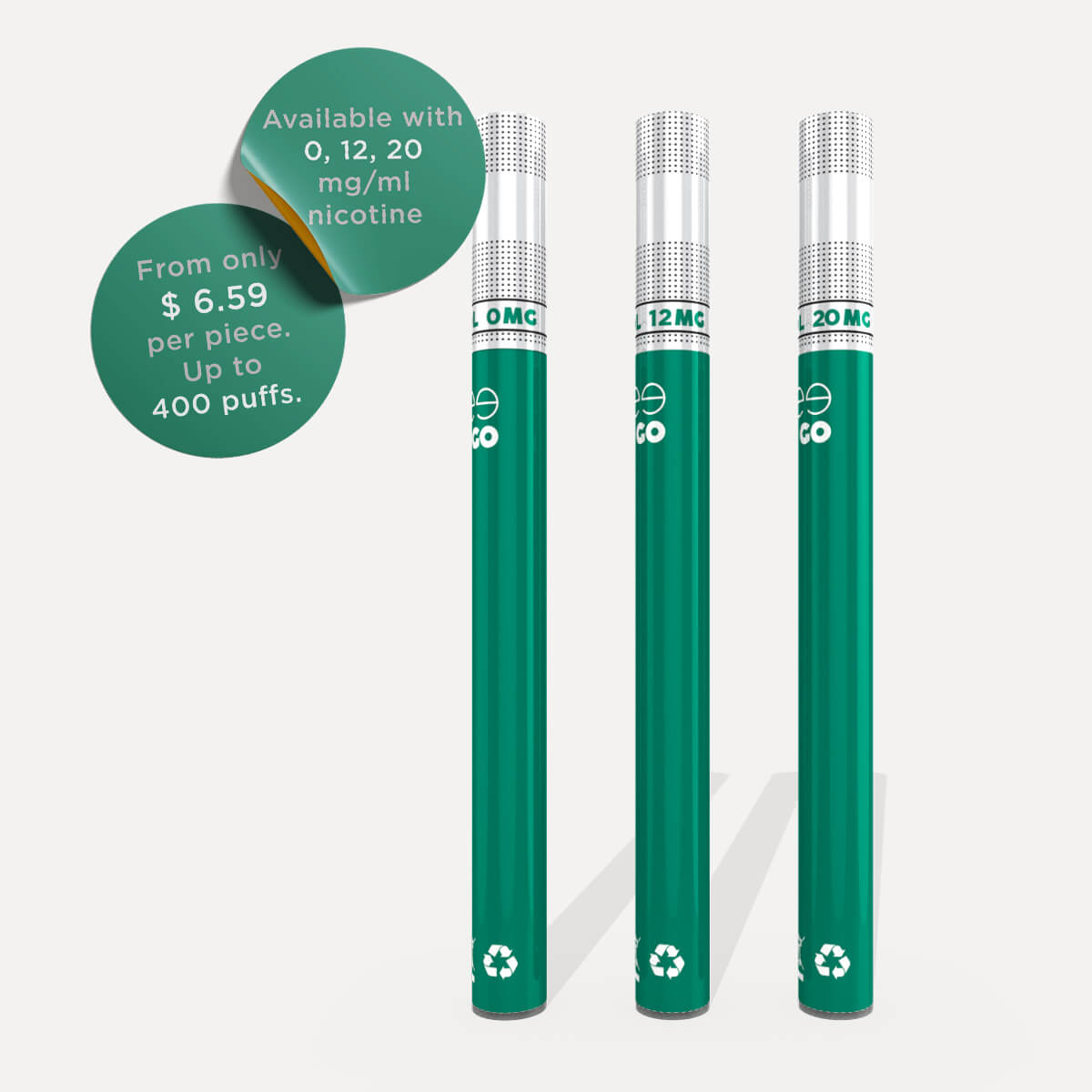 Ezee Go Disposable Vape pen menthol nicotine free