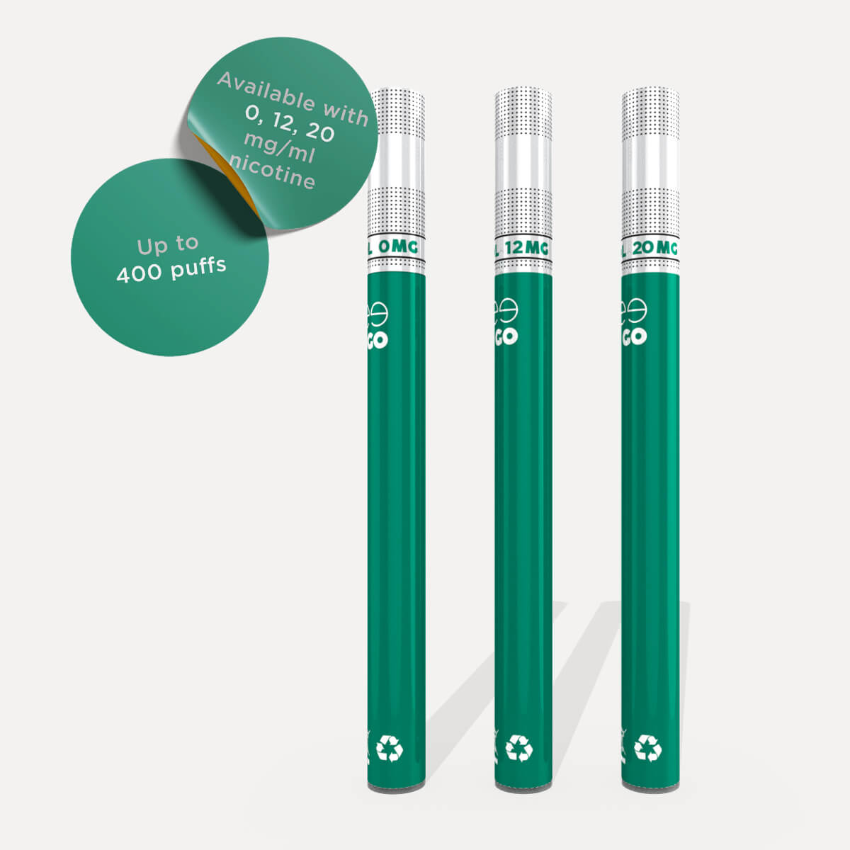 Ezee Go Disposable Vape pen menthol nicotine free