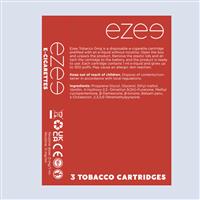 Ezee E-cigarette Cartridges Tobacco Nicotine Free Pack of 3