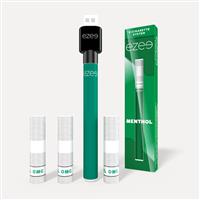 ezee e-cigarette starter kit menthol no nicotine 3 cartridges rechargeable battery