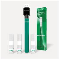 ezee e-cigarette starter kit menthol 20mg nicotine 3 cartridges rechargeable battery