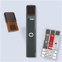 disposable vape pod starter kit ezee pod+ tobacco black color flavor nicotine 20mg nicotine