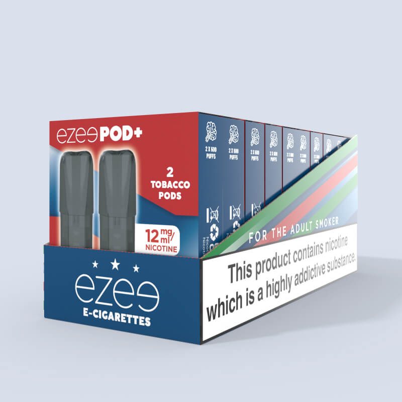 Ezee Pod+ Pods Tobacco 12mg Nicotine - Pack of 20