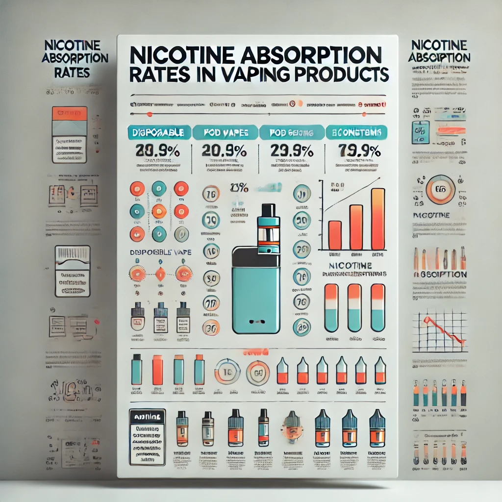 How fast is nicotine absorbed in the body?