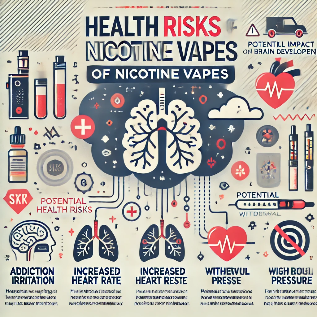 What are the health risks of nicotine?