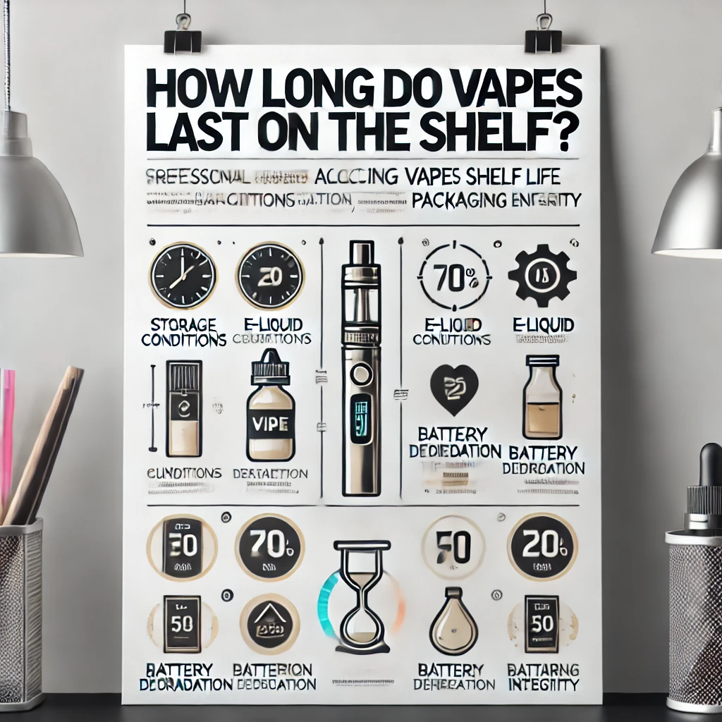 How long do vapes last on the shelf?