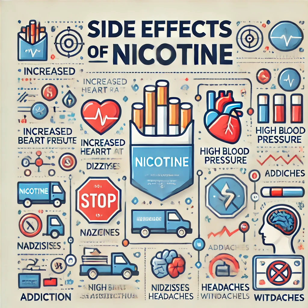 What are the side effects of nicotine?